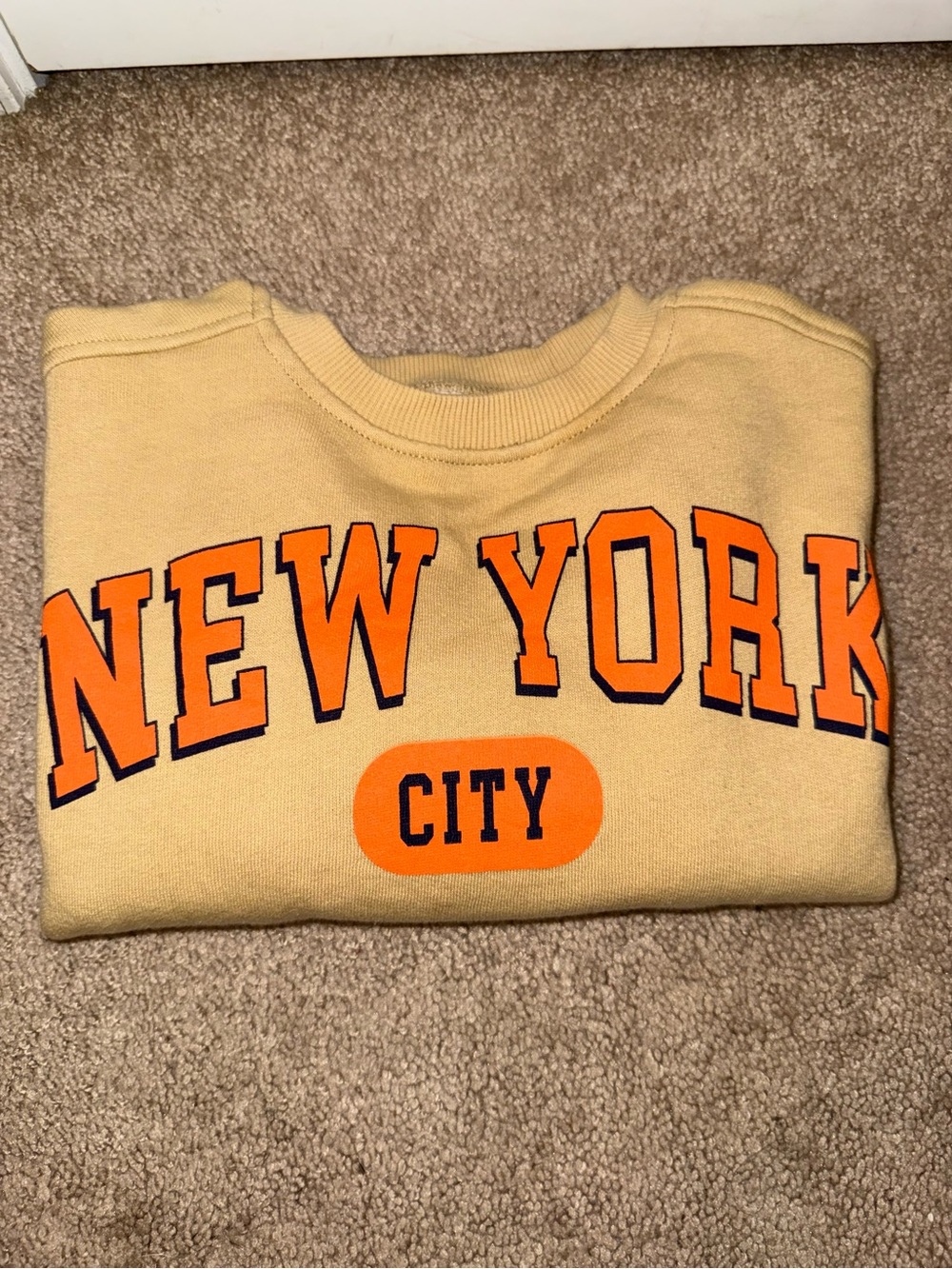 Zara Kids Crewneck Sweatshirt with 'NEW YORK' Lettering